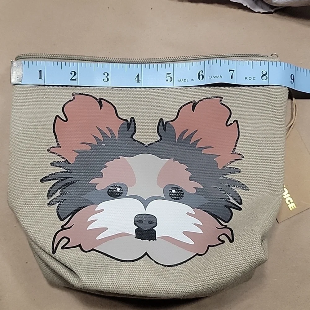 Topchoice Yorkie Cosmetic / Travel Bag, New With Tag